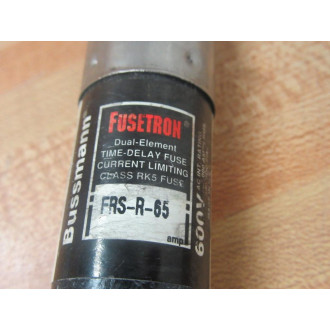 Bussmann FRS-R-65 Fusetron Dual Element Fuse  FRSR65 (Pack of 4) - Used