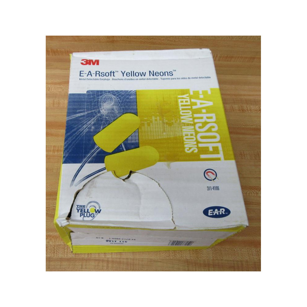 3M 311-4106 Ear Plugs 3114106 (Pack of 200)