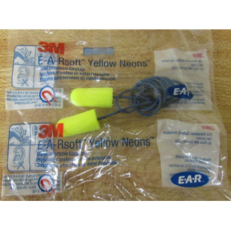 3M 311-4106 Ear Plugs 3114106 (Pack of 200)