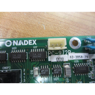 NADEX PC-972B-00B Circuit Board PC972B00B A3-3058-79 - Used