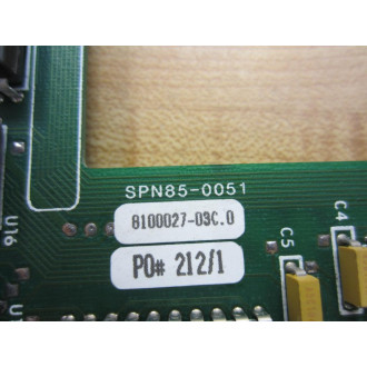 OEM SPN85-0051 Circuit Board SPN850051 8100027-03C.0 - Used