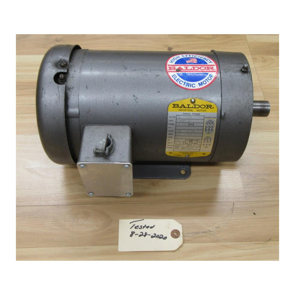 Baldor JMM3546T Motor HP 1 RPM 1725 - Used Baldor JMM3546T Motor HP 1 RPM 1725 - Used