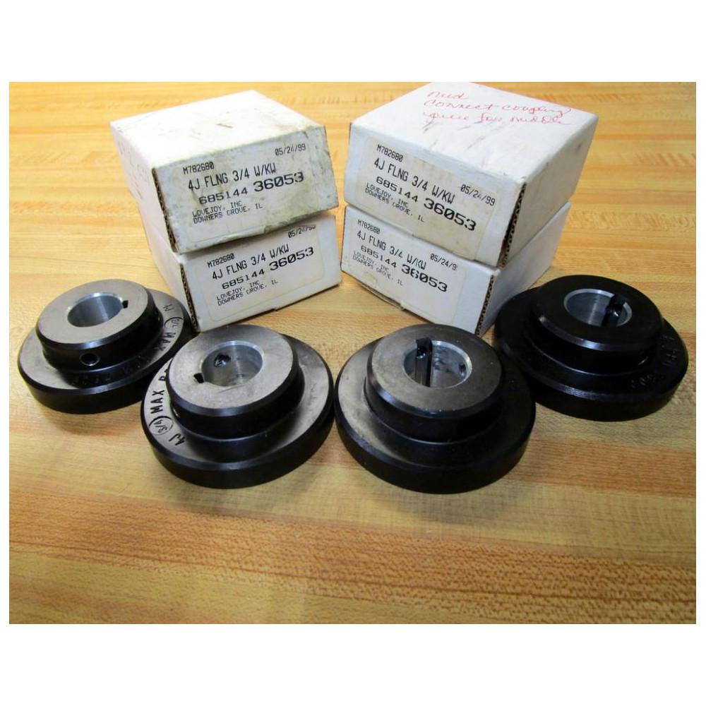 Lovejoy 36053 Coupling 4J FLNG 34 WKW (Pack of 4)