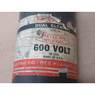 Federal Pacific Electric ECS 300A Dual Element Fuse ECS300A - Used