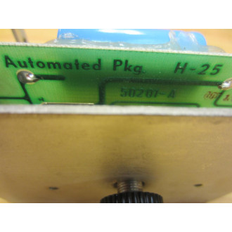 Automated Pkg H-25 Sealer Timer Board 50201-A - Used