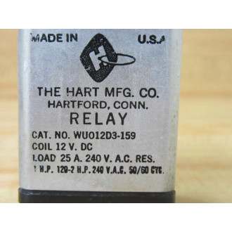 The Hart MFG. WU012D3-159 Relay WU012D3159 - New No Box