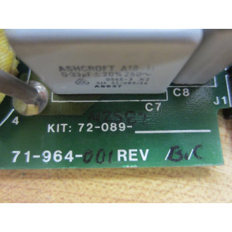 ACDC 71-964-001 Power Board 71964001 Rev.BC KIT:72-089-N2587 - Used