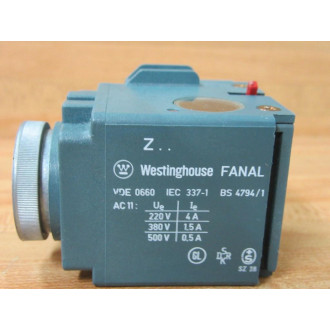 Westinghouse ZA1-30 Fanal Time Delay Relay ZA130 Blue, AC11 - New No Box