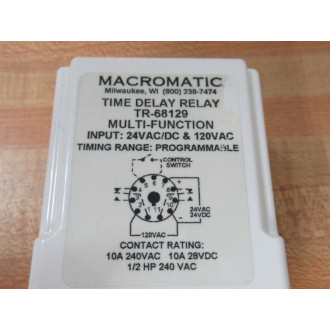 Macromatic TR-68129 Time Delay Relay TR68129 - New No Box