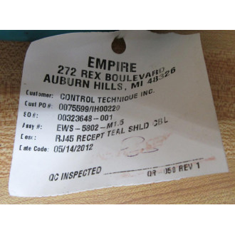 Empire EWS-5802-M1.5 Cordset EWS5802M15 - New No Box