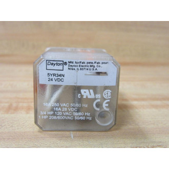 Dayton 5YR34N 24VDC Relay (Pack of 3) - Used