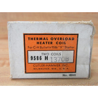 Cutler Hammer 9586 H 1370B Thermal Overload Heater Coil H1370 (Pack of 2)