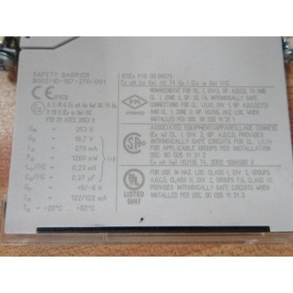 Stahl 900210-187-270-001 Intrinspak Safety Barrier 900210187270001 - New No Box