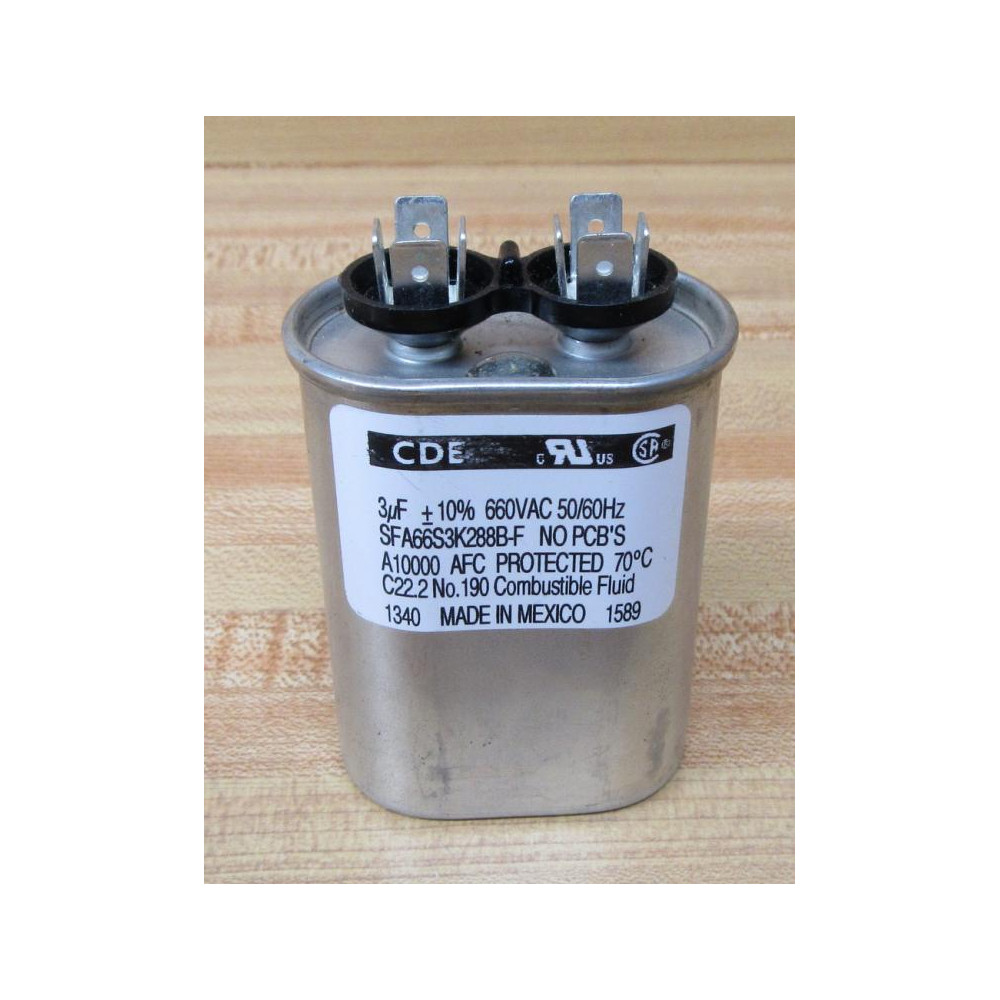 CDE SFA66S3K288B-F Capacitor SFA66S3K288BF - New No Box CDE SFA66S3K288B-F Capacitor SFA66S3K288BF - New No Box