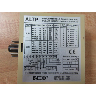AECO ALTP-8A17 Delayed Programmable Power Supply Amplifier ALTP8A17 - Used