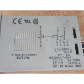 Omron H3CR-H8L Timer H3CRH8L Range 0.05Min-12Min 100110120VAC - New No Box