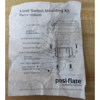 Posi-Flate 1056800 Limit Switch Mounting Kit - Used