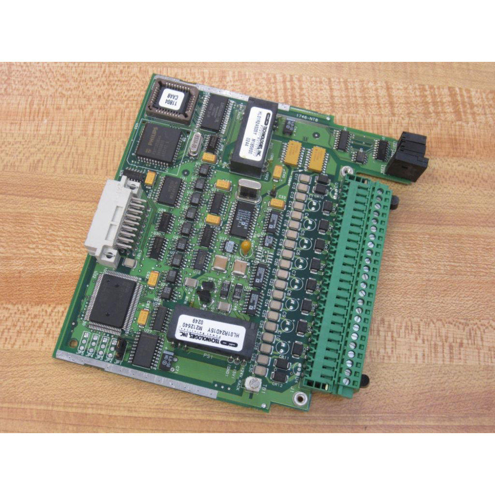 Allen Bradley 1746-NT8 Circuit Board 1746NT8 -04J w24 Screw Terminals - Used