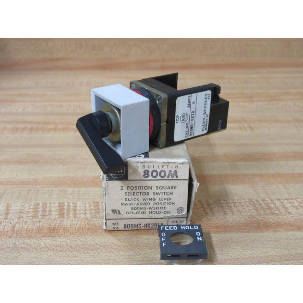 Allen Bradley 800MS-HK2BLA Square Selector Switch 800MSHK2BLA Allen Bradley 800MS-HK2BLA Square Selector Switch 800MSHK2BLA
