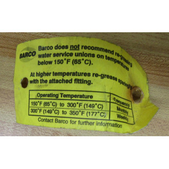 Barco BC-32002-12-01 Rotary Union BC320021201 - New No Box