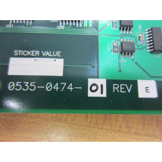 Hardy Instruments 0535-0474-01 Circuit Board 0534-0474-01 Rev.E wAdapter - Used