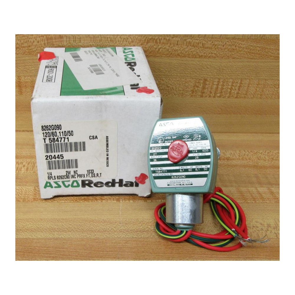 AscoRed Hat 8262G090 Solenoid Valve AscoRed Hat 8262G090 Solenoid Valve