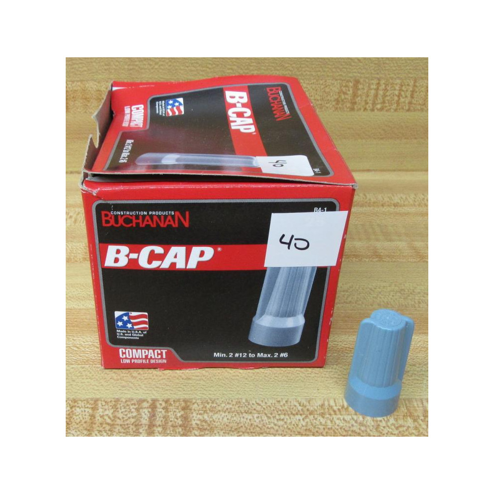 Buchanan B4-1 Wire Nut B41 (Pack of 40)