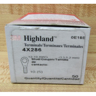 3M 4X286 Box Of 65 Pressure Terminal Connectors (Pack of 150)