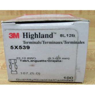 3M Highland 5X539 Flag Disconnect MU18187DFK (Pack of 200)