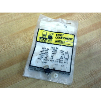 Philips ECG ECG 54 Transistor ECG54 (Pack of 4)