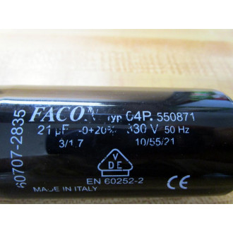 Facon 60707-2835 Capacitor 607072835 - Used