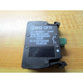 Moeller Klockner M22-CK10 Eaton Contact Block M22CK10 - New No Box