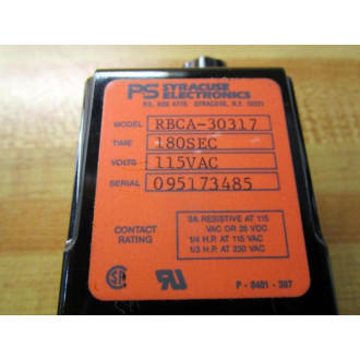 PS Syracuse RBCA-30317 Relay RBCA30317 - New No Box