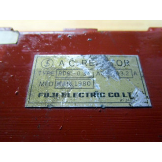 Fuji Electric RDS-0.34 A.C. Reactor RDS034 - Used