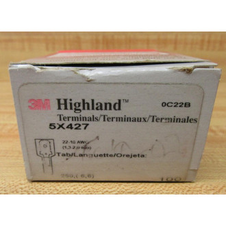 3M Highland 5X427 Tab Terminal MNG18250DMX (Pack of 100)
