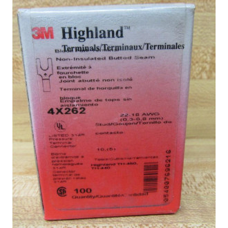 3M Highland 4X262 Fork Terminal M1810FBX (Pack of 190)