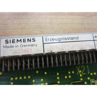 Siemens 570 212 9202.10 Circuit Board GE.570212.0003.10 - Used