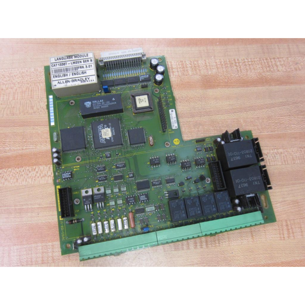 Allen Bradley 74103-159-51 Rio Board 1336T-GT2-SP3B Chipped Connector - Used