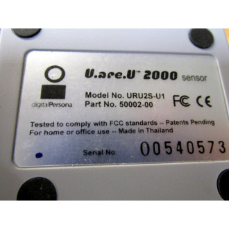DigitalPersona URU2S-U1 U.are.U.2000 Fingerprint Scanner 50002-00