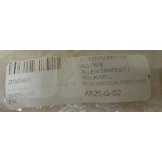 Allen Bradley 800T-U19 Potentiometer Operator 800TU19 - New No Box