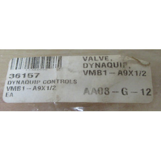 DynaQuip VMB1-A9X12 Ball Valve VMB1A9X12 - New No Box