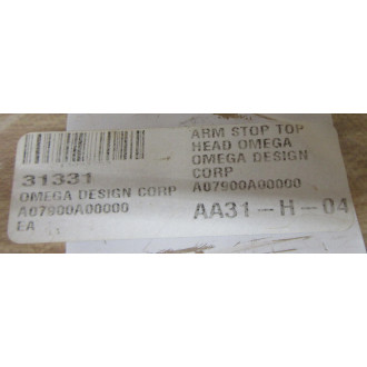 Omega Design A07900A00000 Arm Stop Top Head Omega Design A07900A00000 Arm Stop Top Head