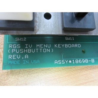 QuadTech 18698-B RGS IV Menu Keyboard 18698B WO 7 Keys - Used