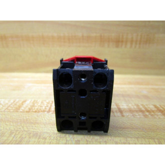 GE General Electric 080BF01V Contact Block WSquare Guard& Round Button - Used