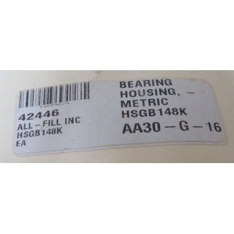 All-Fill HSGB148K Bearing Housing - New No Box