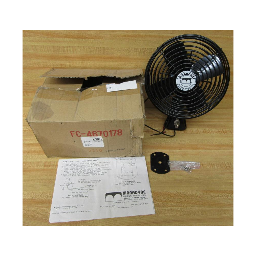 Maradyne 67960-G1 Fan 67960G1