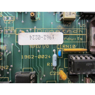 Digatron 1962-0024 Board TEFEU IO 1962-0224 - Used