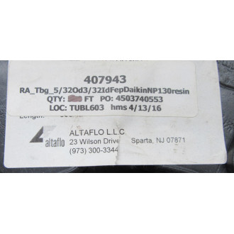 Altaflo 200-0156-030-OC FEP Tubing 2000156030OC