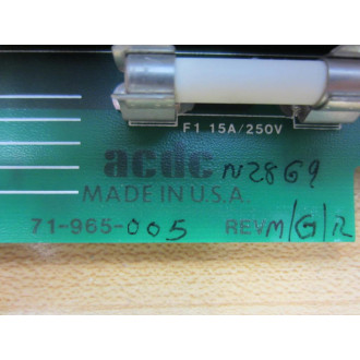 ACDC 71-965-005 Circuit Board 71965005 Rev.MGR - Used