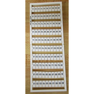 Wago 209-507 Terminal Marker 209507 (Pack of 5)
